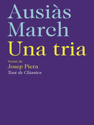 cover image of Una tria